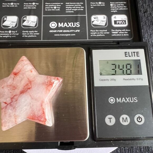 Fire Quartz Crystal Star‎ Carving (8) - Picture 9 of 9